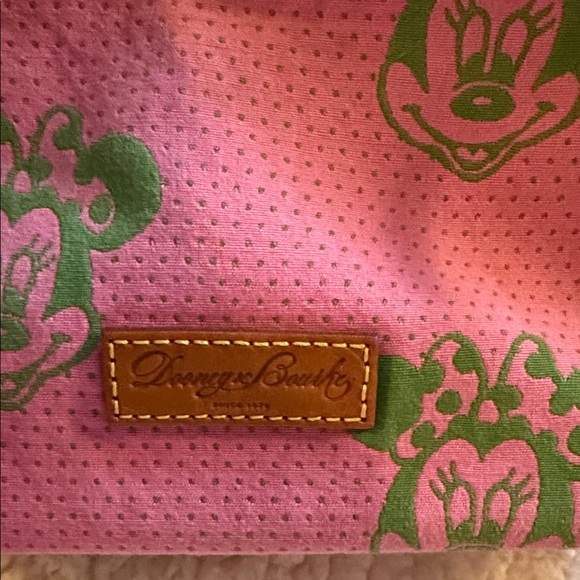 **RETIRED** Dooney & Bourke Pink and Green Minnie Mouse Shoulder Bag - Picture 2 of 5
